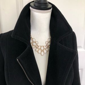 Talbots Black Winter Wool Coat - Removable Collar